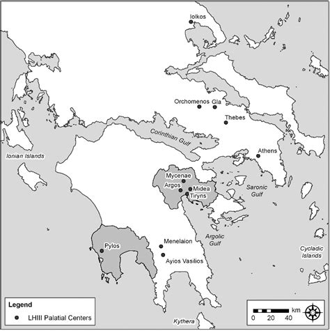 Map Of Mycenaean Greek