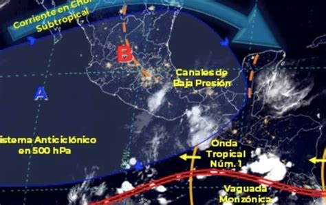 La primera onda tropical camina Activará lluvias en estos estados