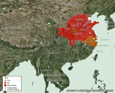 Map of China c.700 BC