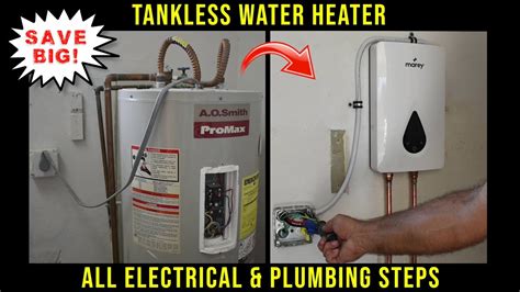 How To Replace A Water Heater With A Tankless Water Heaterstep By Step Youtube