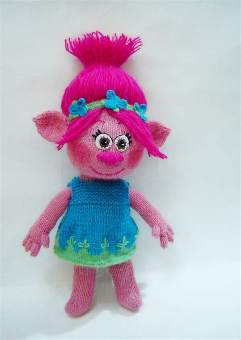 Troll Pink тroll Doll Troll Knitted Doll Doll аrt Handmade Etsy