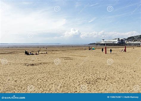 The Beach in Weston-super-Mare, UK Editorial Photography - Image of ...