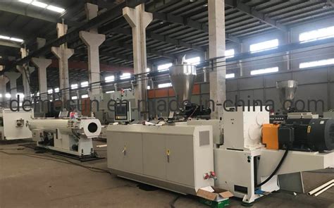 HDPE LDPE PPR UPVC CPVC Pipe Machine Double Screw Pipe Extruder Plastic