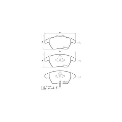 BREMBO BREMSENSET VORNE BREMSSCHEIBEN Ø 288mm BELÄGE FÜR VW GOLF 5 1