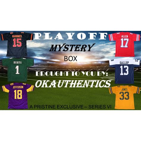 Okauthentics Playoff Football Mystery Box Series Vi Pristine Auction