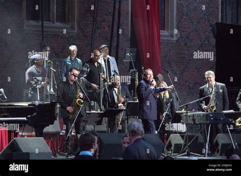 Jools Holland And His Rhythm And Blues Orchestra On Stage As Part Of The Hampton Court Palace