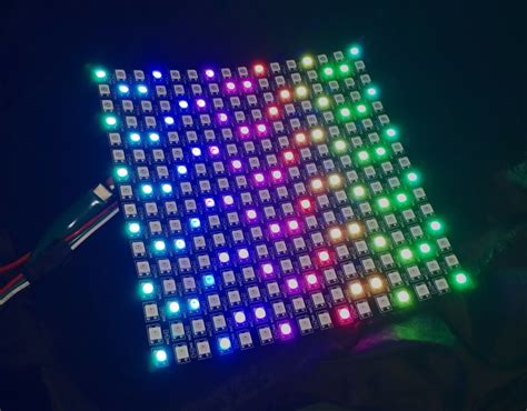 NeoPixel Compatible Flexible 16x16 Addressable RGB LED Array WS2812B