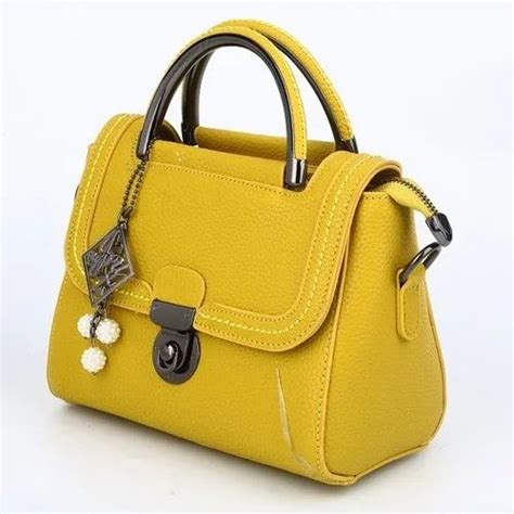 Party Wear Leather Ladies Fancy Hand Bag Packaging Type Packet At Rs