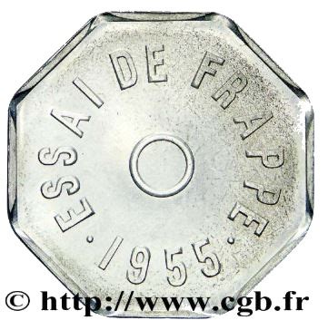 Essai De Frappe Au Module De 1 Franc 8 Pans France Numista