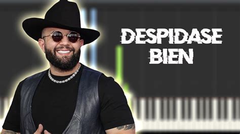 Carin León Despídase Bien Instrumental Piano Tutorial Partitura