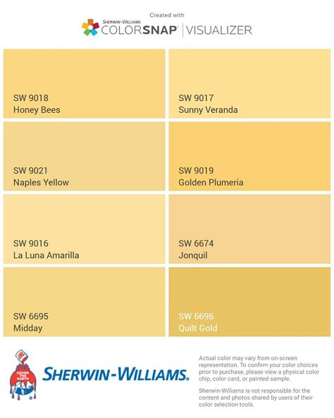 Sherwin Williams Color Palette For Home Decor