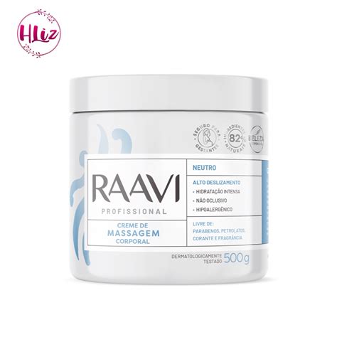 Creme Massagem Neutro Raavi 500g Shopee Brasil