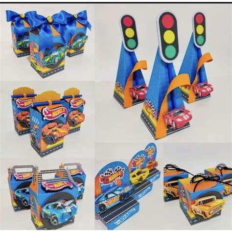 Kit Festa Personalizada Caixinhas Lembrancinhas Hot Wheels Shopee Brasil