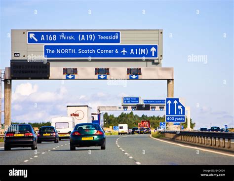 Driving On A Motorway Uk The A1m A1 A Uk Motorway With Motorway