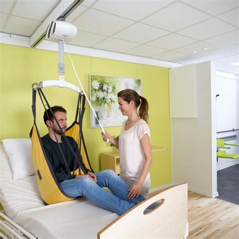 Hoist Rail System Wall Rail Mounted Hoist System Multicare Medical