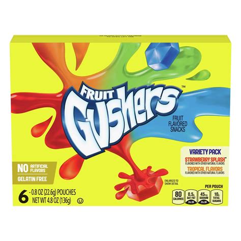 Betty Crocker Fruit Gushers Fruit Snacks Variety Pack - Shop Fruit ...