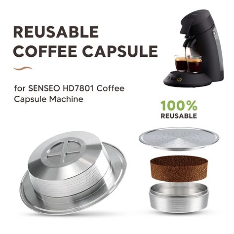 Cápsula De Café Reutilizável Para Senseo Hd7801 Cafeteira Crema