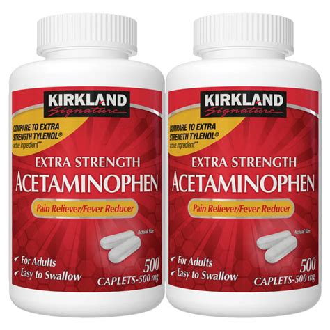 Costco Kirkland Signature Extra Strength Non Aspirin Acetaminophen 500