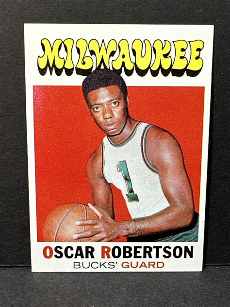 1971 72 Topps Oscar Robertson 1 Milwaukee Bucks HOF EX EBay