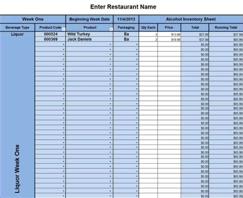 Beer Inventory Spreadsheet Free — db-excel.com