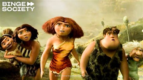 Los Croods Grug Y Guy Atrapados En Alquitrán Youtube