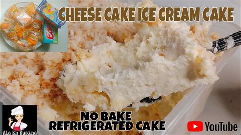 Lemon Square Cheesecake Ice Cream Cake No Bake Refrigerated Cake Youtube