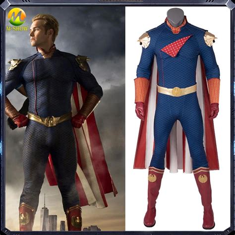 The Boys Homelander Cosplay Costume Cloak Superhero Homelander Jumpsuit