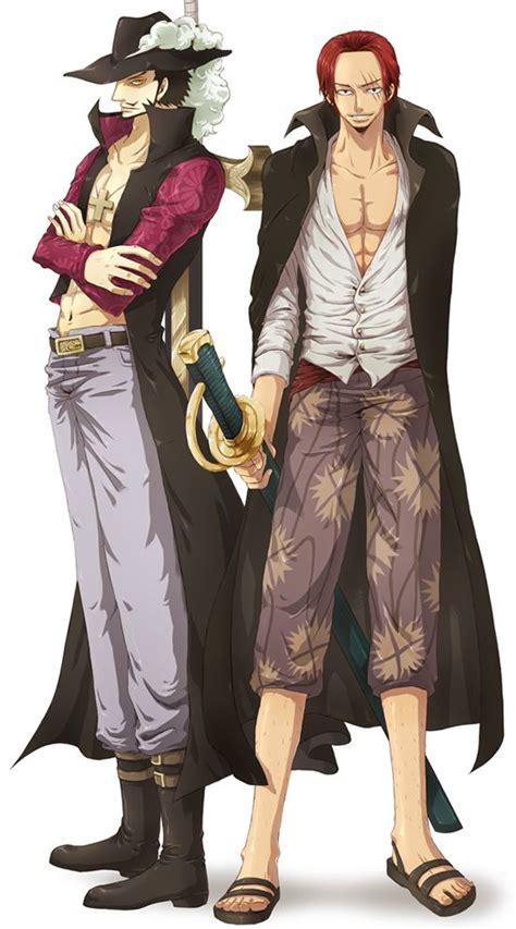 Shanks and Mihawk | One piece, One piece fanart, One piece crew