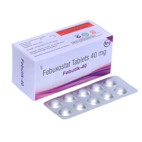 Brown Febuxostat Tablets 40 Mg At Best Price In Gandhinagar Saffron