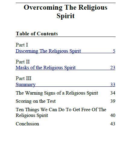 Overcoming the Religious Spirit by Rick Joyner – Revival Books Store ...