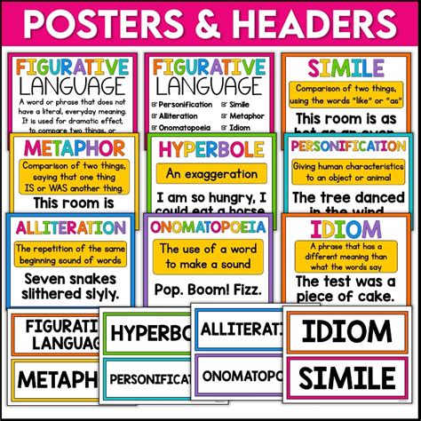 Figurative Language Worksheets And Activities Appletastic Learning