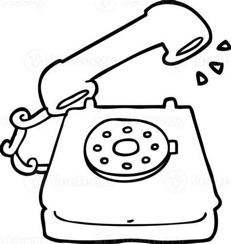 Cartoon Old Telephone 45191426 Png