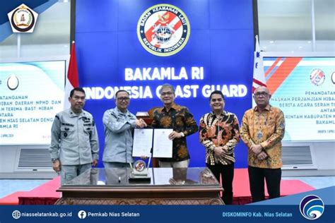 Pemkab Nisel Bersama Bakamla Ri Tandatangani Nphd Dan Bast Aset