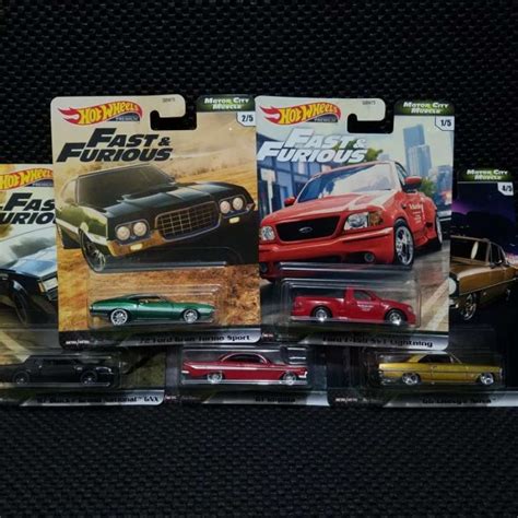 Promo Hot Wheels Hotwheels Fast And Furious Motor City Muscle Set Multicolor Diskon 23 Di