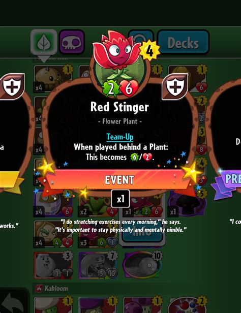 Red Stinger Plants Vs Zombies Heroes Plants Vs Zombies Wiki Fandom Powered By Wikia