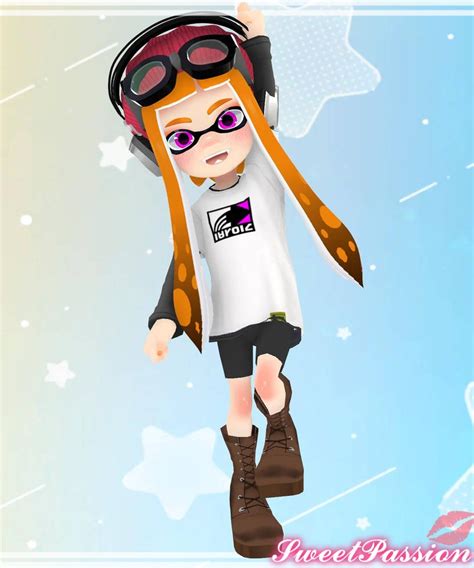 Smg4 Fan Made 3d Model Of Inkling Meggy By Xsweetpassionx On