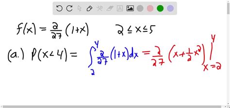 SOLVED A Continuous Random Variable X That Can Assume Values Between X