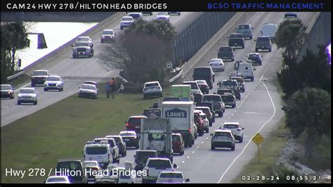 Crash Near Hilton Head Bridges Slowing Traffic On Us 278 From Bluffton