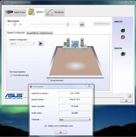 Asus Realtek Audio Manager 2 Outputs Nimfatech