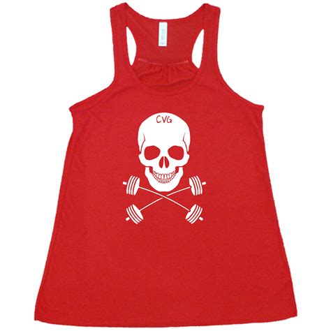 Skull And Barbell Crossbones Shirt