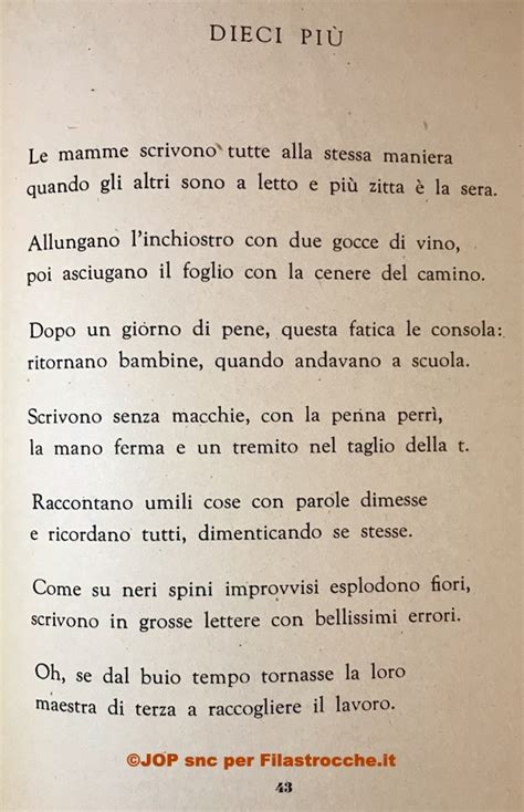 Dieci più di Renzo Pezzani Poesie d Autore su Filastrocche it