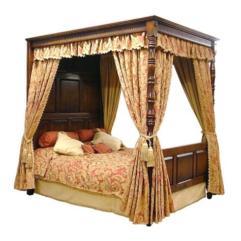 Wooden Four Poster Bed Handmade Bespoke Solid Oak Beds Tudor Oak