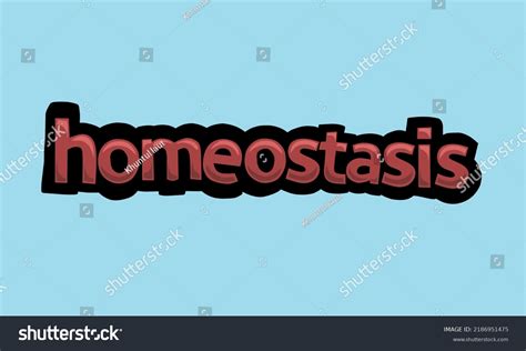 Homeostasis Background Writing Vector Design Very Stock Vector Royalty
