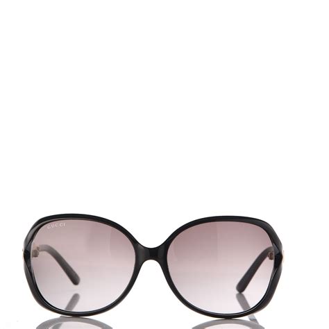 Gucci Acetate Oversized Butterfly Sunglasses Gg 0076 S Black 209773