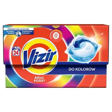 Vizir Platinum Pods Do Kolorowych Ubra Kapsu Ki Do Prania Pra