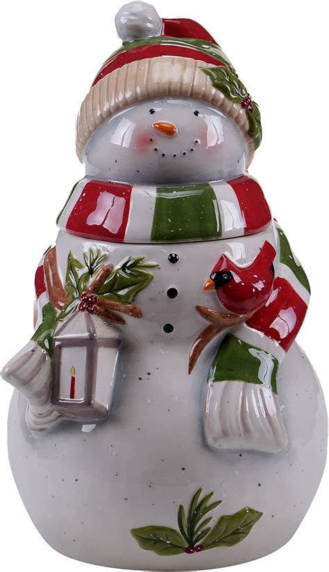 Amazon Certified International Snowman S Sleigh 3D Cookie Jar 11