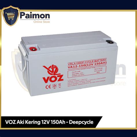 Jual Voz Baterai Aki 12V 150 Ah Deep Cycle Aki Kering VRLA 12V 150 Ah