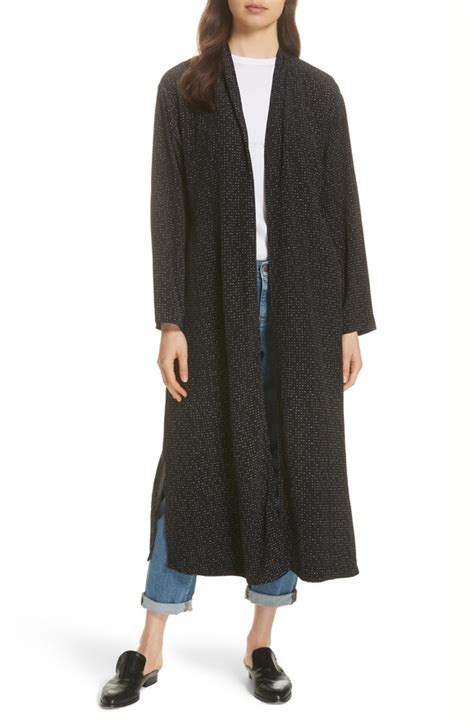 Eileen Fisher Belted Long Kimono Jacket ShopStyle