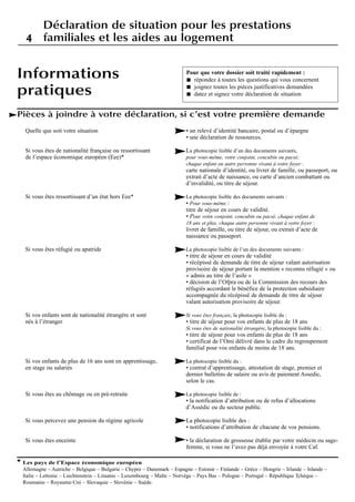 Formaulario Demande D Aide De Logemment PDF