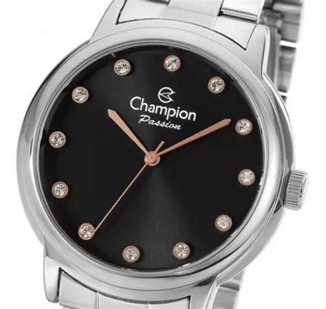 Reloj Champion Silver Para Mujer Detalles De Strass Mercadolibre